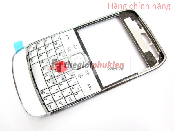 Vỏ Nokia E6 Bạc Công ty Full bộ 